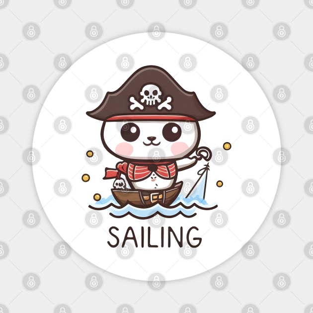 Cute Kawaii sailor Magnet by Spaceboyishere